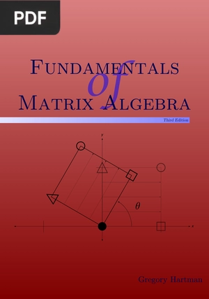 Fundamentals of Matrix Algebra