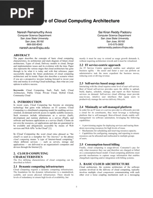 Future of Cloud Computing Architecture