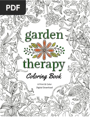 Garden Therapy Coloring Book