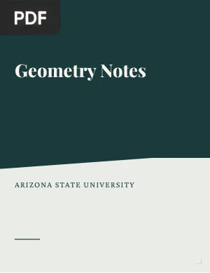 Geometry Notes