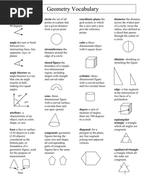 Geometry Vocabulary