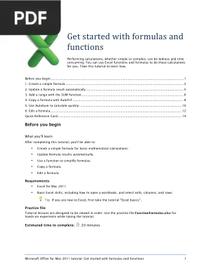Get Started with Formulas and Functions