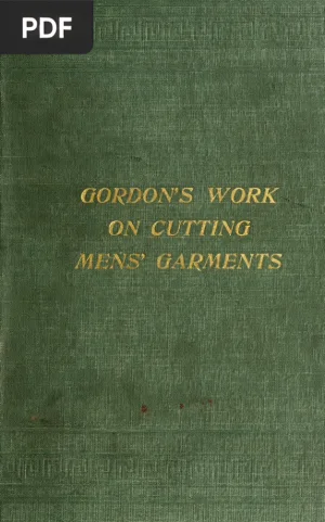 Gordon's Work on Cutting Men's Garments