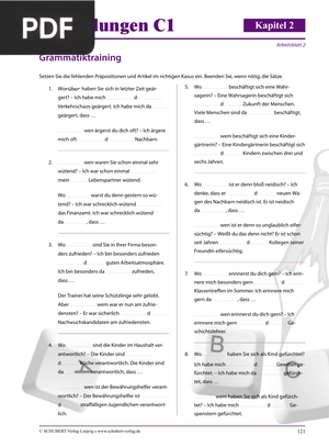 Grammatiktraining: Präpositionen