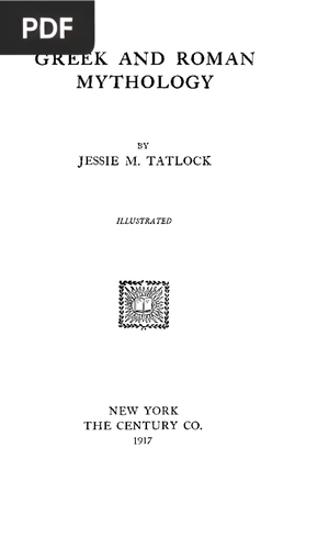 Greek and Roman mythology