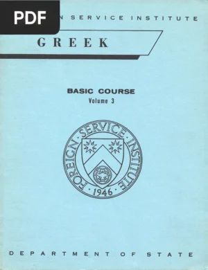 Greek Basic Course, Volume 3