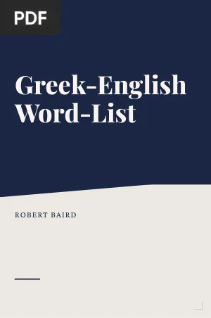 Greek-English Word-List