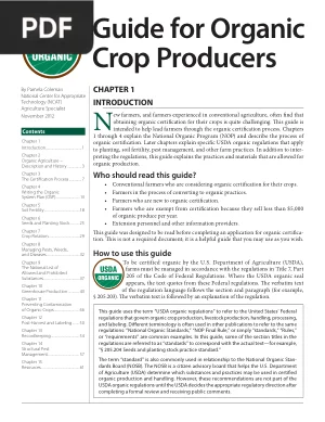 Guide for Organic Crop Producers