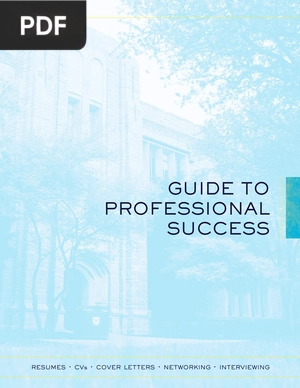 Guide to professional success