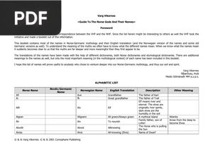 Guide To The Norse Gods And Their Names