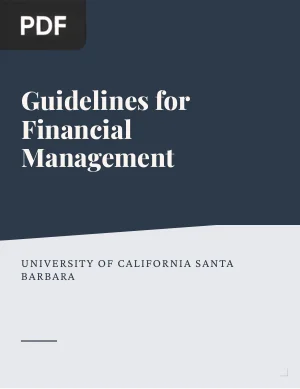Guidelines for Financial Management