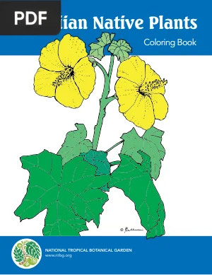 Hawaiian Native Plants Coloring Book
