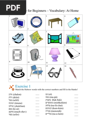 Hebrew for Beginners - Vocabulary- Animals