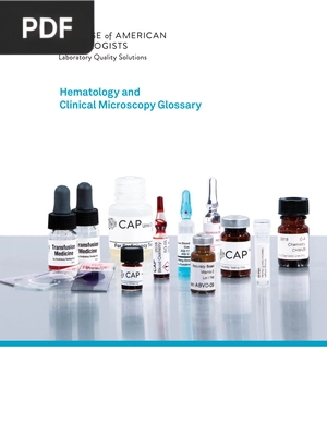 Hematology and Clinical Microscopy Glossary