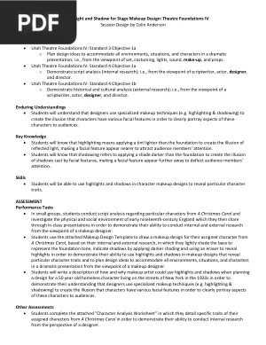 Highlight and Shadow for Stage Makeup Design