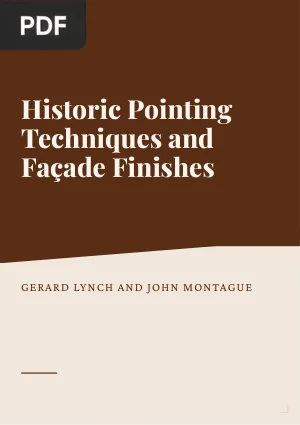 Historic Pointing Techniques and Façade Finishes