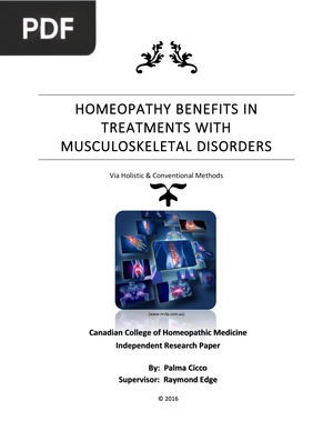 Homeopathy Benefits Intreatments with Musculoskeletal Disorders