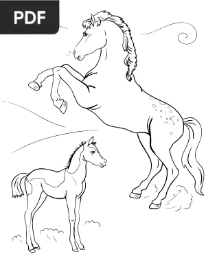 Horse Coloring Page