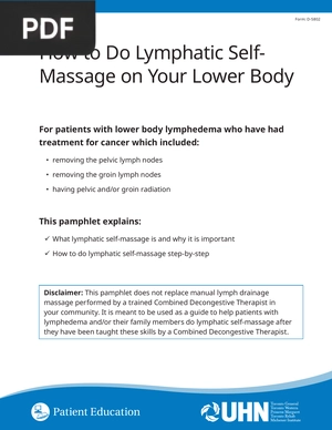 How to Do Lymphatic SelfMassage on Your Lower Body