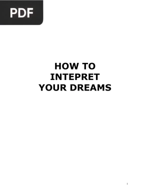 How to Interpret your Dreams