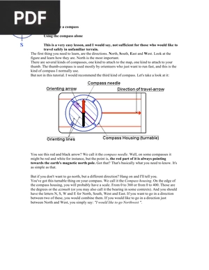 How to use a compass
