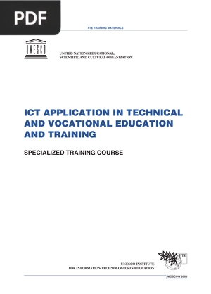 Ict Application In Technical And Vocational Education And Training