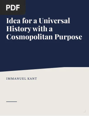Idea for a Universal History with a Cosmopolitan Purpose