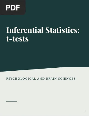 Inferential Statistics (t-tests)