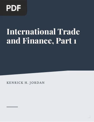 International Trade and Finance, Part 1