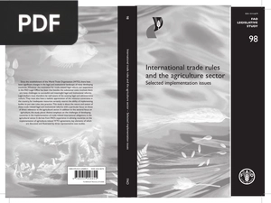 International trade rules and the agriculture sector