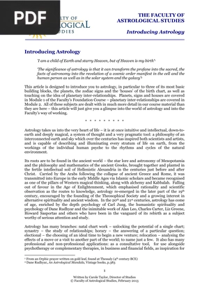 Introducing Astrology