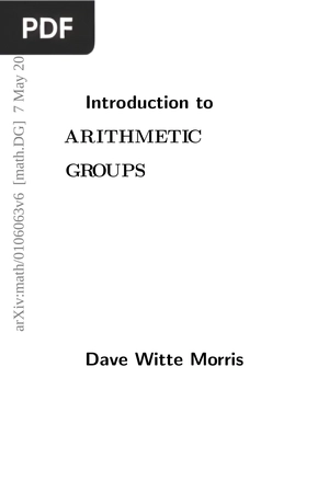 Introduction to Arithmetic Groups