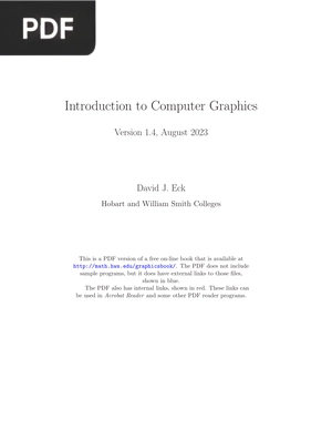 Introduction to Computer Graphics