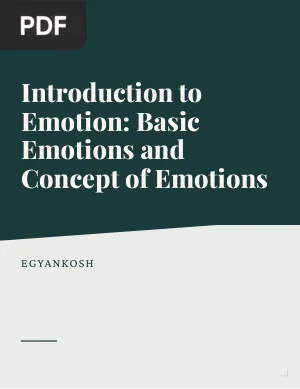 Introduction to Emotion Basic Emotions and Concept of Emotions