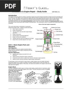 Introduction to Engine Repair