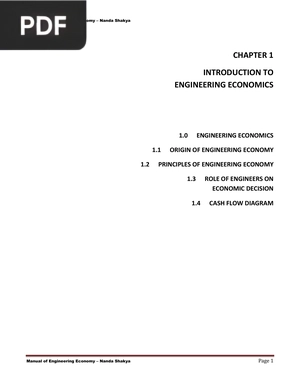 Introduction to Engineering Economics