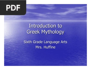 Introduction to Greek Mythology