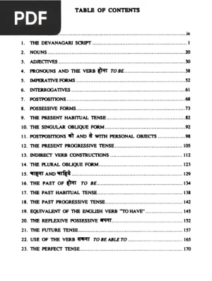 Introduction to Hindi Grammar