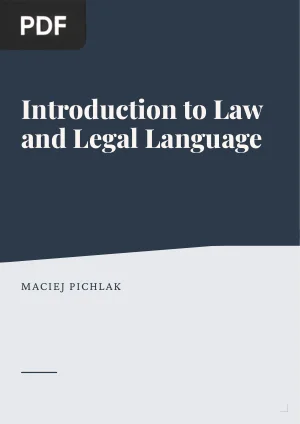 Introduction to Law and Legal Language