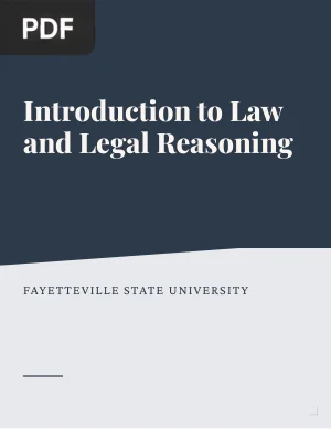 Introduction to Law and Legal Reasoning