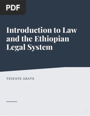 Introduction to Law and the Ethiopian Legal System
