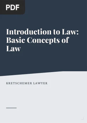 Introduction to Law: Basic Concepts of Law
