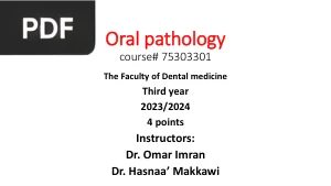 Introduction to Oral Pathology