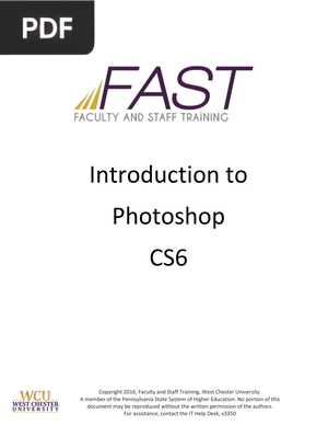 Introduction to Photoshop CS6