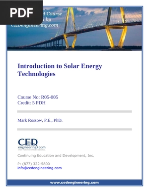 Introduction to Solar Energy Technologies