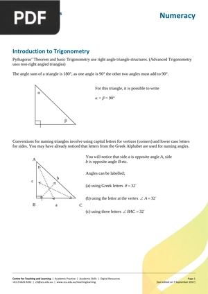 Introduction to Trigonometry