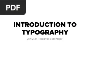 Introduction to Typography