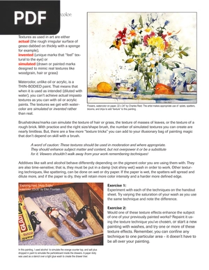 Introduction to Watercolor: Textures and Whites