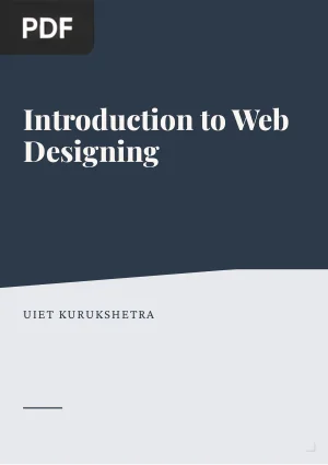 Introduction to Web Designing