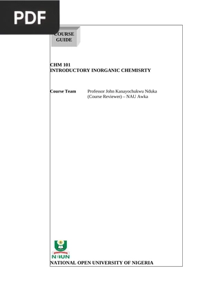 Introductory Inorganic Chemisrty